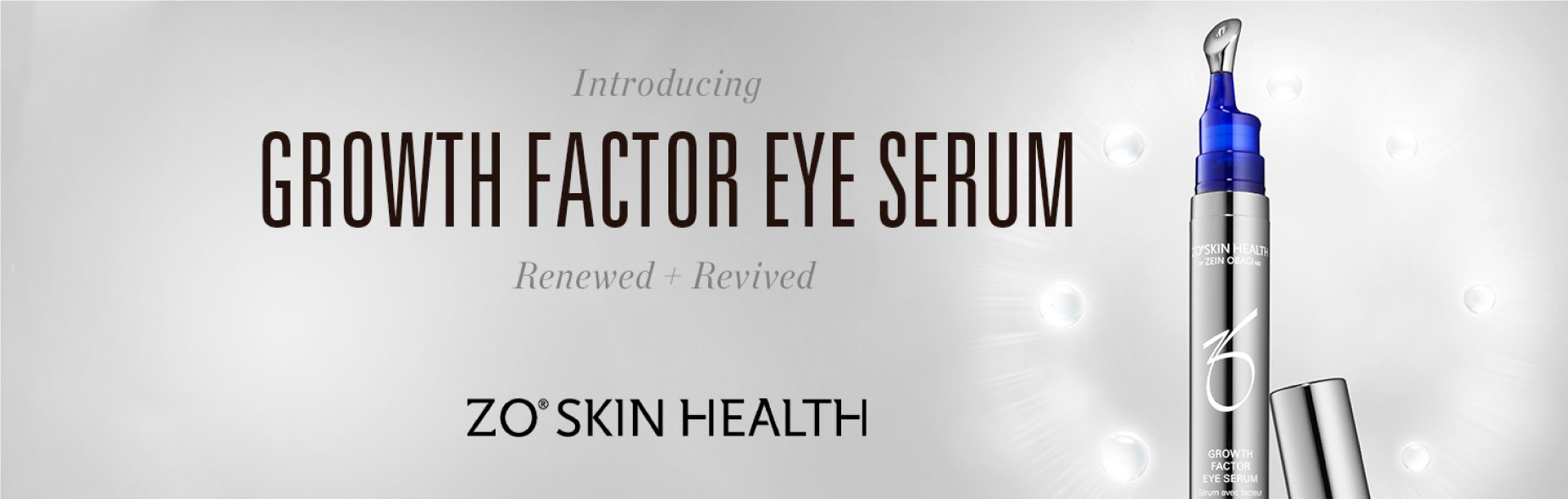 ZO Growth Factor Eye Serum Banner